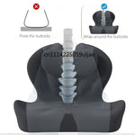 coussin soutien chaise noir mousse mémoire forme ergonomique contemporain anti décubitus massage