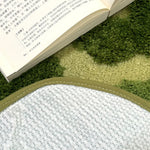 tapis moelleux camouflage fleurs vert blanc moderne résistant décoloration antidérapant séchage rapide