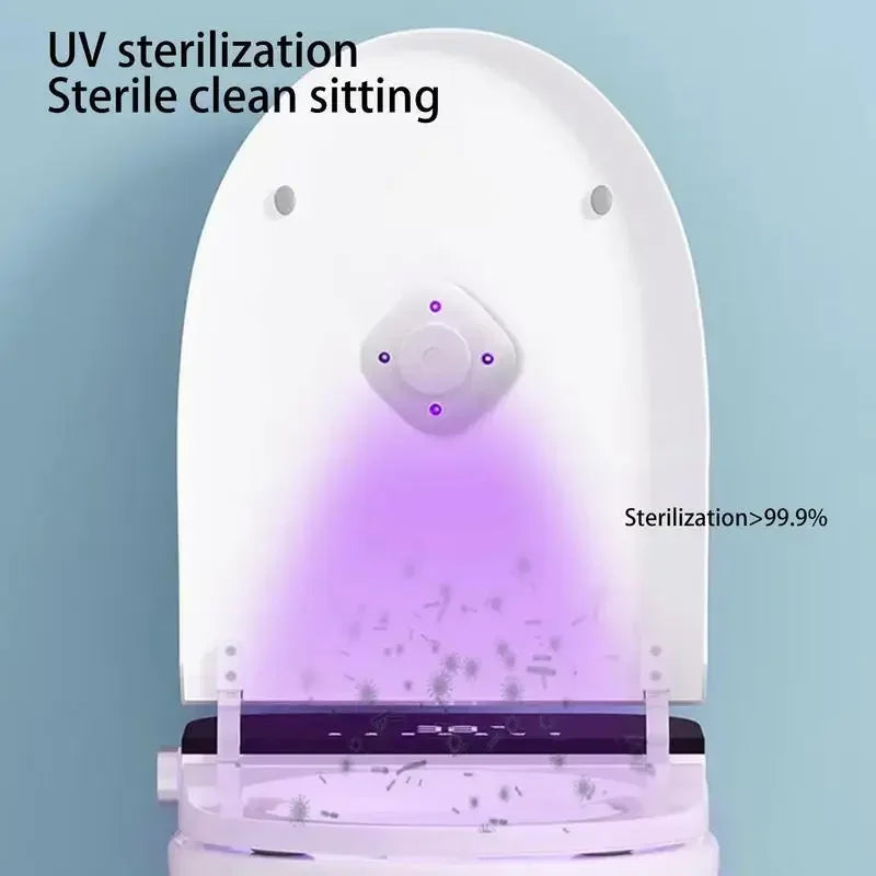 lampe stérilisante uv toilettes moderne adhésif blanc rondelles roses aromathérapie rechargeable