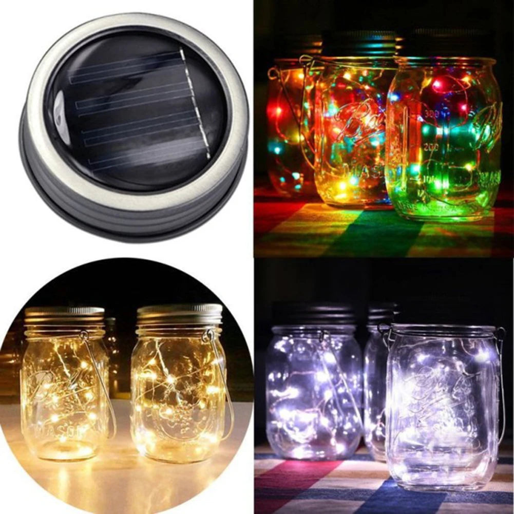 lanterne led solaire transparente jaune guirlande lumineuse fairy lights balcon jardin mariage rustic