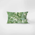taie d'oreiller moderne motif feuille monstera verte tissu polyester 30x50cm decoration salon lit housse