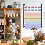 rangement rubans papier mural industriel multiusage noir or rose bleu violet beige blanc rouge