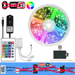 ruban led multicolore moderne télécommande 30m adhésif led rgb 12v non étanche