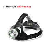 lampe frontale led super lumineuse modes étanche phares t6 camping pêche randonnée chargeur usb