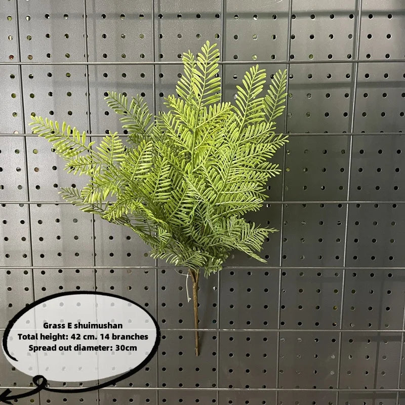 plantes artificielles soie vertes feuilles fines naturelles extérieur accrochées fêtes mariages