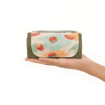 tapis pique nique pliable avocats hamburgers fleurs poignées métalliques vert orange rose violet moderne