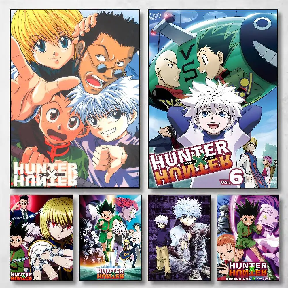 affiches anime multicolores illustrations modernes salon chambre decoration cadeau amis