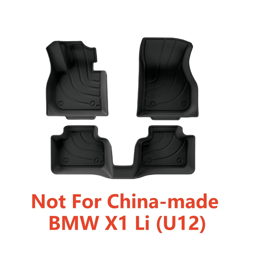 tapis sol coffre coussin dossier arrière noir texture rugueuse motifs ondulés moderne bmw x1