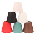 abat jour moderne rouge noir blanc beige vert turquois tissu texturé minimaliste lampe table