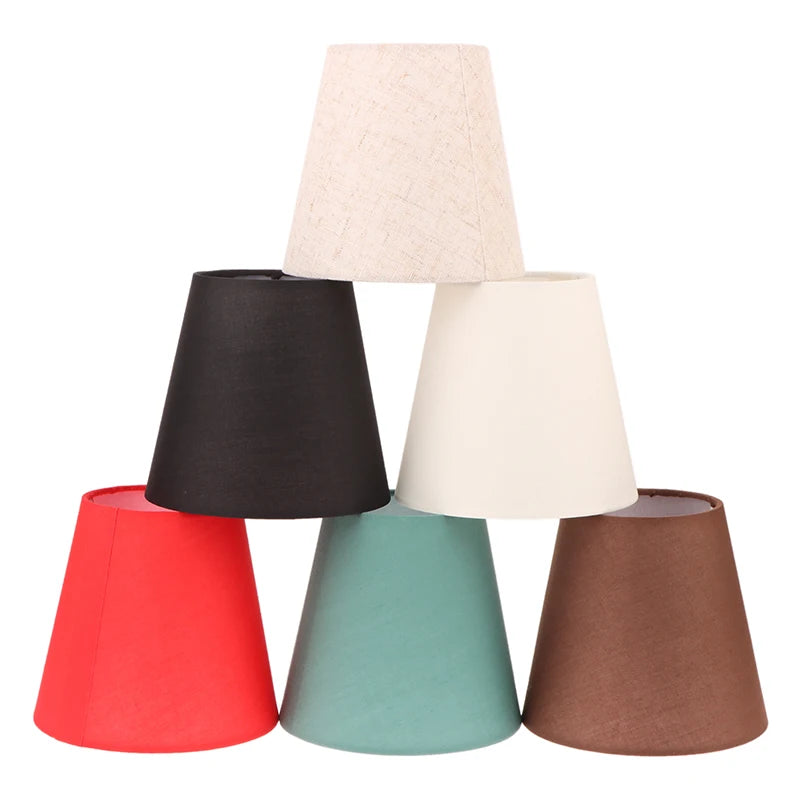 abat jour moderne rouge noir blanc beige vert turquois tissu texturé minimaliste lampe table