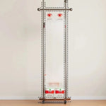 porte manteau moderne acier inoxydable gris roulettes vintage fonctionnel entrée chambre coucher