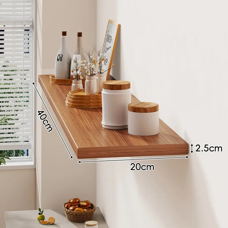 étagère murale bois naturel moderne rayures horizontales salon décoration maison intérieur