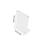 cadre photo transparent moderne clips photos fleurs séchées variante acrylique