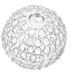 boule décorative transparente moderne réseau cercles entrelacés tringle suspension petite chambre salon unique