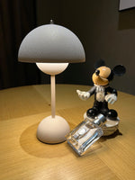 lampe table led rechargeable moderne blanc texture craquelée interrupteur tactile chambre