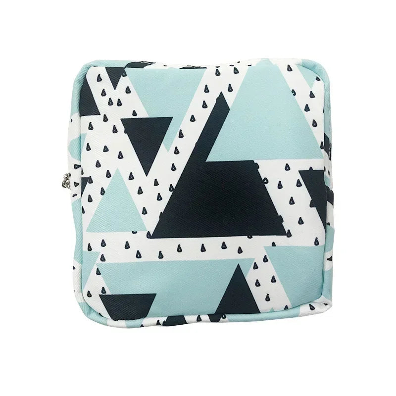 pochettes cosmétiques voyage blanches modernes cactus triangles licornes coeurs opaques