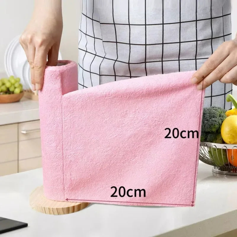 lingettes nettoyage réutilisables microfibre rose gris vert durables machine laver