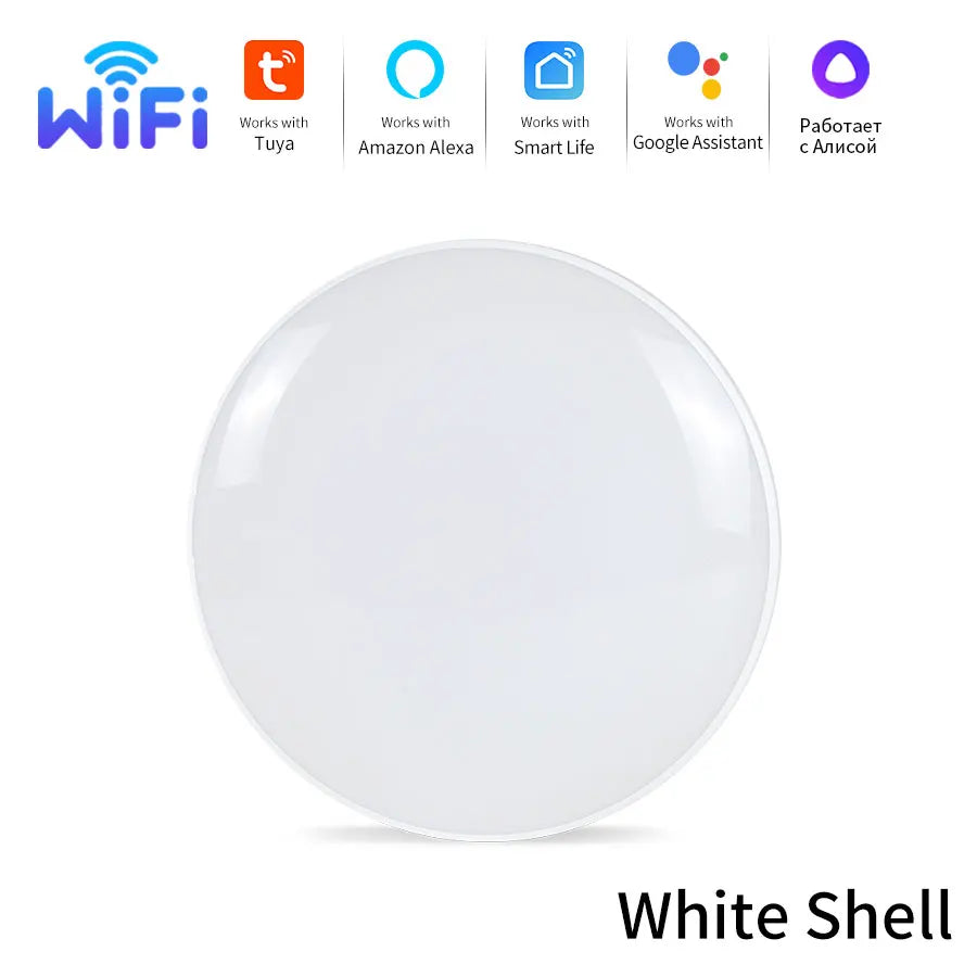 plafonnier led noir blanc moderne minimaliste télécommande wifi rgb adaptable chambre cuisine