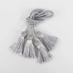 ruban franges tissé classique beige bleu marine deco couture artisanal pendentifs accessoires bricolage