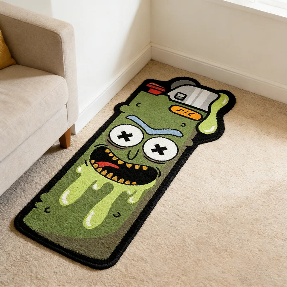 tapis dessin animé souriant chambre salon polyesters pile désossée couleurs vives cartoon
