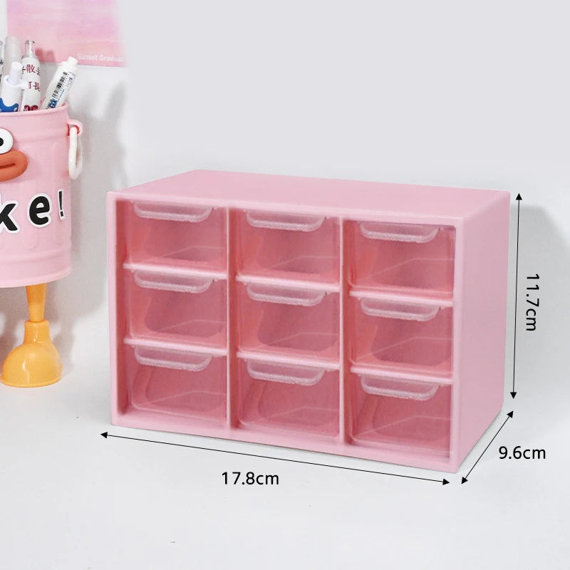 boîtes rangement tiroirs transparentes rose blanc violet modernes pratiques fixation murale
