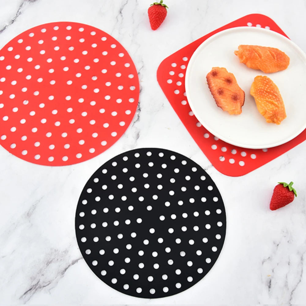 grilles cuisson silicone points blancs moderne rouge noir antiadhésive grande petite taille
