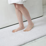 tapis bain doux moelleux moderne antidérapant absorbant salle bain maison gris beige