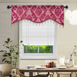 rideau floral marron clair marron foncé brocart opulent classique