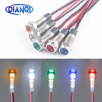 ampoules led 12v 24v orange blanc vert bleu rouge modernes compactes vis câbles