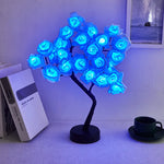 décoration noël lampe arbre rose led usb alimentée blanc multicolore contemporain minimaliste