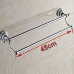 ensemble accessoires salle bain chrome mural porte serviette brosse wc porte gobelet