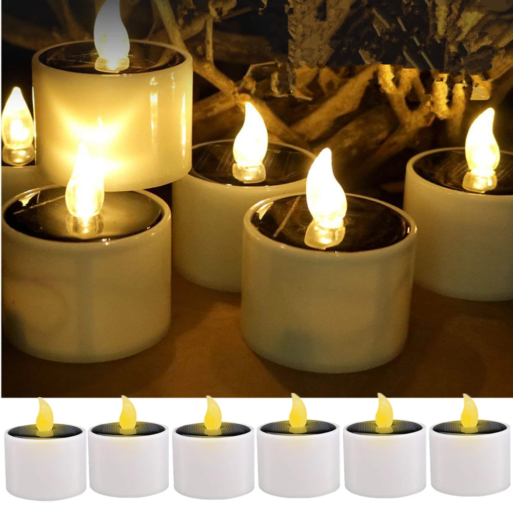 bougies led extérieures sans flamme étanches ip65 blanc modernes pièces