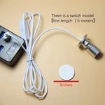 projecteur led usb alimenté câble switch rotatif angle moderne compact variateur couleurs multiples bijouterie