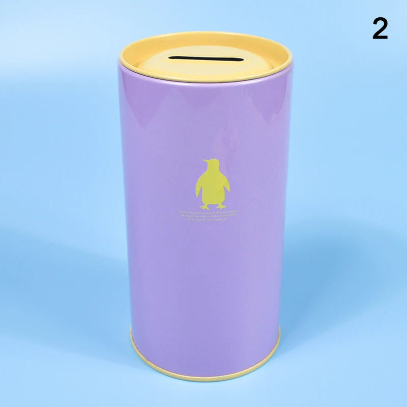 tirelire forme animal moderne simple métal couleur vert rose bleu clair pastel