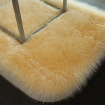 tabourets modernes élégants fourrure synthétique antidérapants or blanc rose pâle beige clair