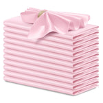 serviettes table satin rose moderne élégantes 12 pièces polyester usage maison restaurant decoration festive