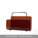 porte revues moderne transparent magazines minimaliste décoration maison magazines biscuits vase fleurs bougie