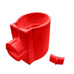 support brosse dents électrique rechargeable blanc rouge moderne salle bain organisateur