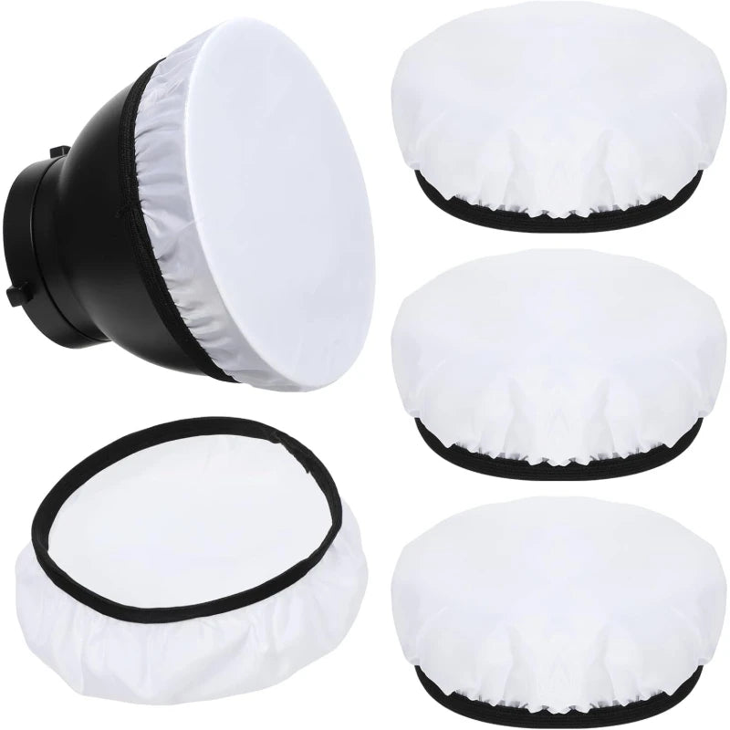 diffuseur lumière blanc texture douce moderne élastique 18cm opacité 2pcs
