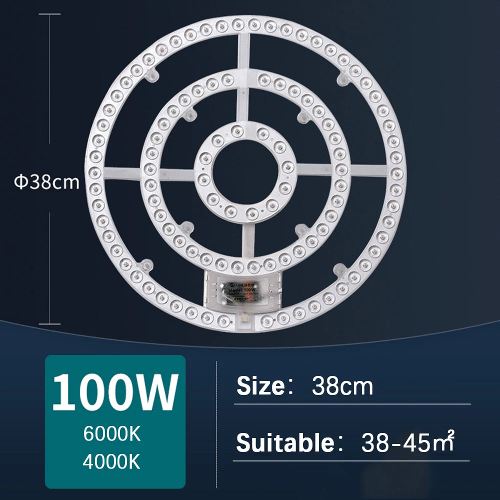 ampoule led module circulaire blanc moderne économie énergie contrôle distant aimant blanc chaud froid