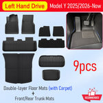 tapis sol voiture noir rayures horizontales moderne tpe antislip intérieur auto rechargeable posable