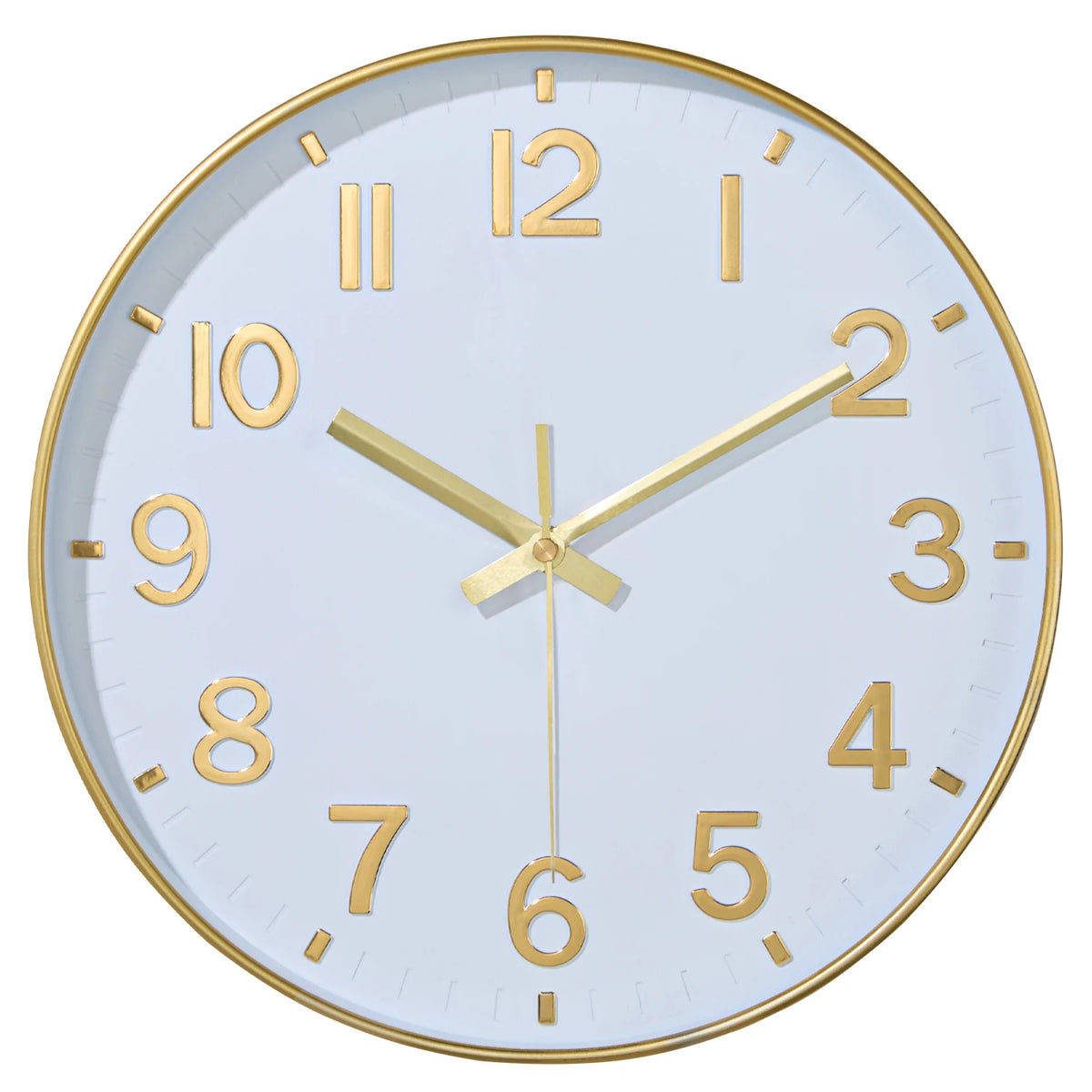 horloge murale moderne orange chiffres noirs 3d silencieuse quartz salon chambre décoration maison