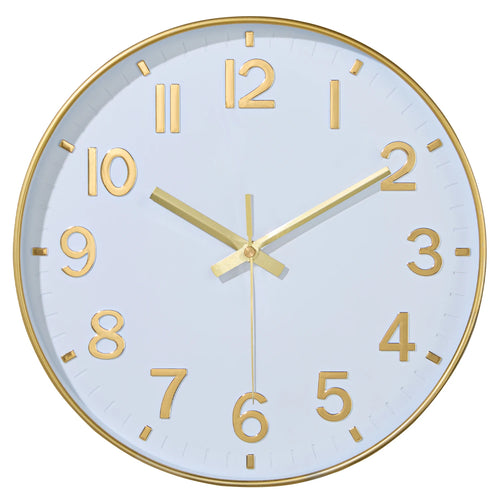 horloge murale moderne orange chiffres noirs 3d silencieuse quartz salon chambre décoration maison