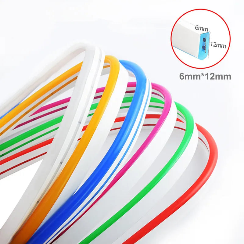 Bande lumineuse LED étanche en silicone vert