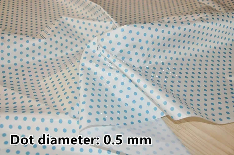 tissu imprimé imperméable motif points blancs coton bricolage couture décoration intérieur multi couleur