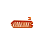 support rangement mural rose clair jaune noir grille hexagonale clips fixation rangement douche réutilisable