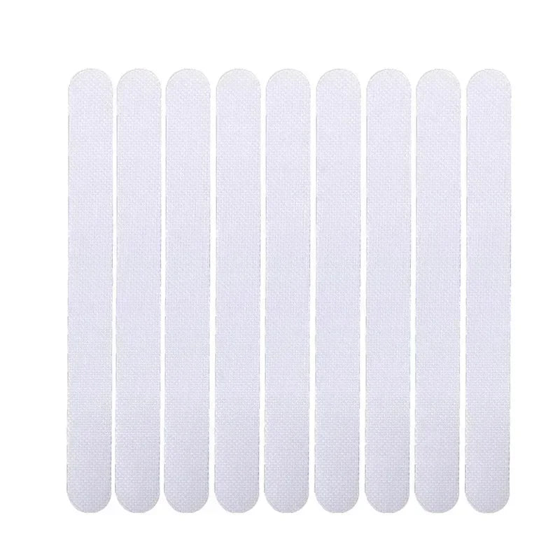 tapis bain antidérapant moderne adhésif blanc rayures horizontales respectueux environnement salle bain