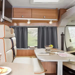 rideaux gris opaques modernes 84x61cm isolation thermique chambre salle bain camping car deux pièces