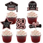 décorations cupcakes fête anniversaire glitter doré noir bleu vert piques messages graduation chiffres