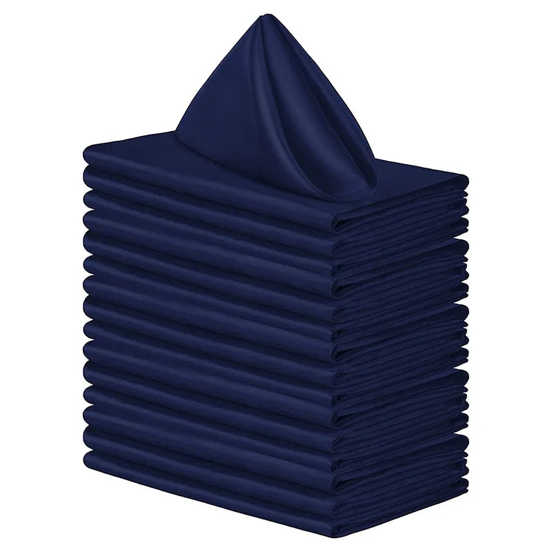 serviettes table unies noir jaune gris blanc modernes élégantes 12 pièces clips dorés cocktail